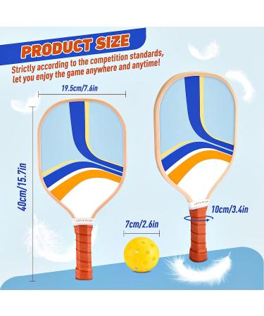 Sprypals Pickleball Paddles Set of 4  Premium Wood Pickleball Set of 4 with 4 Balls and 1 Carry Bag Pickleball Rackets with Ergonomic Cushion Grip for Beginner & Intermediate Gifts for Men Women Kids - Buy Online on GoSupps.com