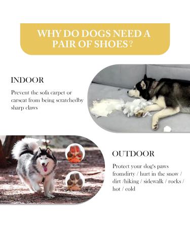 AQH Dog Shoes - Breathable Boots for Dogs with Reflective Straps | Microfiber Leather & Rubber Sole | Size B Wide 7 (6.3-6.7 cm) - International Shipping Available - Buy Online on GoSupps.com