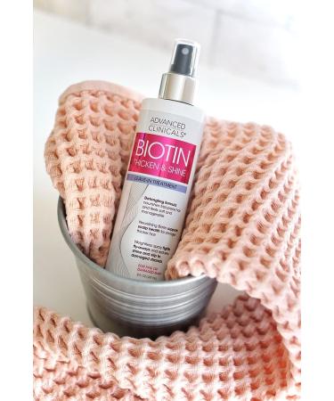 Advanced Clinicals Biotin Hair Spray - Thicken, Shine & Nourish | Leave In Treatment for Fine, Damaged Hair | Supports Scalp Health | 8 Fl Oz - Buy Online on GoSupps.com