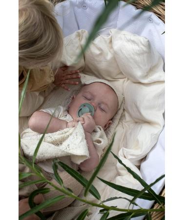 BIBS Pacifiers   De Lux | BPA-Free Natural Rubber Baby Pacifier | Made in Denmark | Set of 2 Soothers (Nordic Mint  0-6 Months Natural Rubber) - Buy Online on GoSupps.com