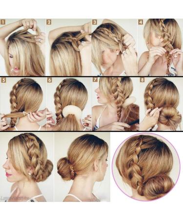 Professional Bread Maker Hair Knot Ring Set - 7 Pieces for Perfect Bun Chignon | Includes Extra Hood Tapes & Hairpins - Ideal for All Hair Types - Buy Online on GoSupps.com