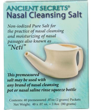 Ancient Secrets Nasal Cleansing Salt Packets - 40 Packets