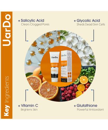 Buy Uardo Vitamin C Burst Scrub Exfoliator 8.8 Fl Oz | Revitalize Dull & Rough Skin | Unisex Radiant Glow Exfoliant | Free Shipping Worldwide - Buy Online on GoSupps.com