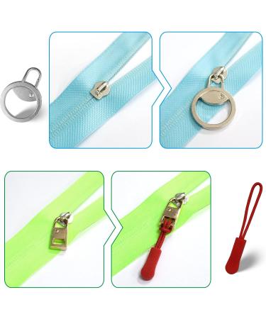 DailyTreasure Zipper Pull Set - 16 Zipper Pulls + 8 Slides 4 Unique Shapes for Jackets & More - International Shipping Available - Buy Online on GoSupps.com