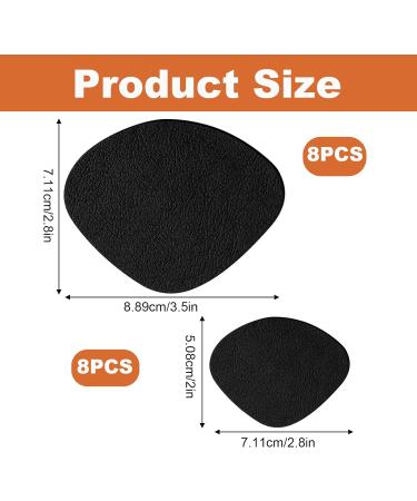 ZSRVAJ 16 Pcs Shoe Heel Repair Heel Repair Patch Self-Adhesive Shoe Repair Patch for Most Types of Shoes Shoe Heel Repair Kit for Sneaker Leather Shoes and High Heels (Black) - Buy Online on GoSupps.com