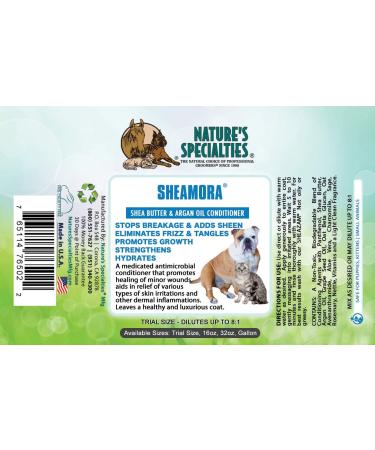 Nature's Specialties Sheamora Shea Butter & Argan Oil Conditioner 32oz for Dogs & Cats - Non-Toxic & Biodegradable - Buy Online on GoSupps.com