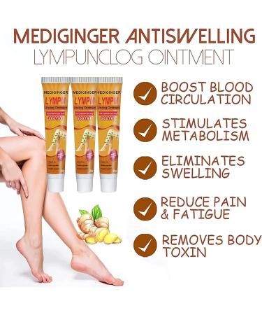 RGVai 5 PCS Mediginger Antiswelling Lymphunclog Ointment - Gingerlegs Anti Swelling Detoxing Ointment - Buy Online on GoSupps.com
