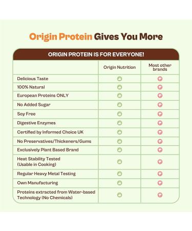 Buy Ori n Nu ion 100% Natural Vegan Plant Protein Powder - 25g Protein Dairy Free No Added Sugar 250g | Easy to Digest & Non-GMO - Buy Online on GoSupps.com