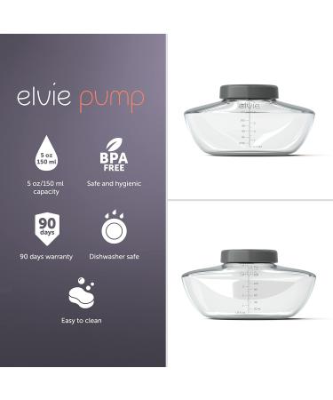 Elvie Pump Bottles Set - 3 High-Quality Reusable 150ml Breast Milk Storage Containers - International Shipping Available - Buy Online on GoSupps.com