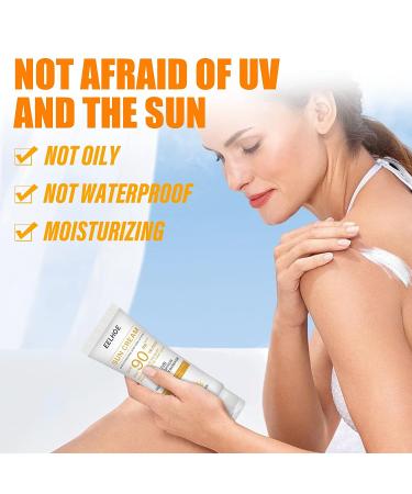 SPF 90+ Natural Sunscreen - Water Resistant Vegan Mineral Sunblock for Broad Spectrum UV Protection (1 Pack) - Buy Online on GoSupps.com
