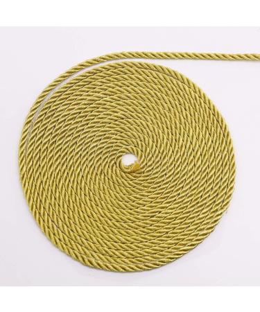 Gold Twisted Cord Trim - 59 Feet | Decorative Rope for Curtain Tieback, Upholstery, Honor Cord | Tenn Well - Buy Online on GoSupps.com