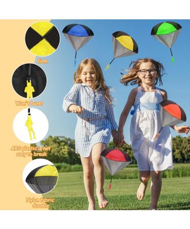 Downdrift Parachute Toy - 5 Pack Outdoor Flying Parachutists for Kids | Perfect Birthday Gifts & Throwing Games - Buy Online on GoSupps.com