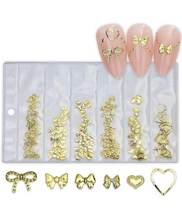 FEIlei 3D Nail Charms Heart Nail Art Studs Nail Jewelry for DIY Crafts Nail Art Decor - Buy Online on GoSupps.com