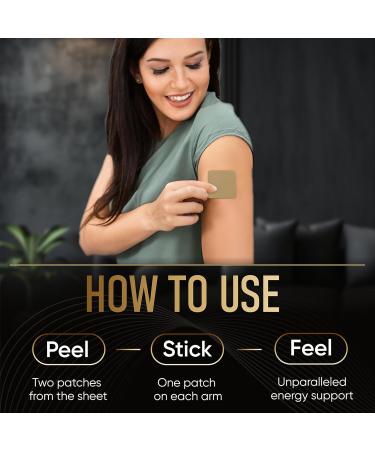 Caffeine Patch 100mg Natural Energy Booster for Success Coffee Alternative Caffeine Supplement Highly Caffeinated to Support Focus Alertness Workout Study Work Travel 15 Pack - Buy Online on GoSupps.com