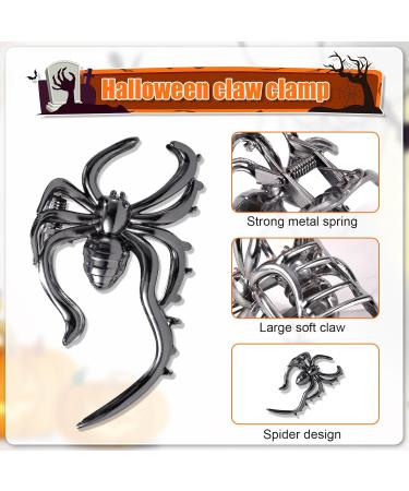 Halloween Hair Claw Clips Horror Hair Clips Gothic Hair Barrettes Hairpin Metal Spider Hair Accessories Black Halloween Hair Accessories Decoration for Women Girls (Spider) - Buy Online on GoSupps.com