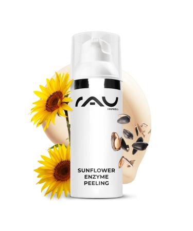 Rau cosmetics enzyme peeling Sunflower enzymes peeling 50 ml - facial peeling for facial cleaning - chemical peeling on an enzyme base with sunflower oil vitamin C and vitamin E