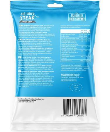 Grass Fed Beef Jerky Sweet Cider - Lean Beef Biltong Air Dried - The Perfect High Protein Snack - Low in Sugar Gluten Free MSG Free - 4 x 30g Bag Beef Slices by The Skibbereen Food Co 30 g (Pack of 4) - Buy Online on GoSupps.com