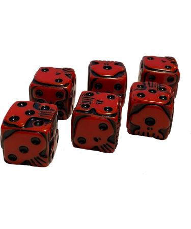 USAOPOLY Nightmare Before Christmas Premium Dice Set - Red & Black Custom Dice in Collectible Tin Case | Officially Licensed Disney 6-Sided Dice - Buy Online on GoSupps.com
