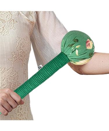 Genike Hand Massager with Wormwood Herbal Filling | Mugwort Massage Hammer for Waist Legs Head & Neck | Manual Knock Hammer with Tassels - Buy Online on GoSupps.com