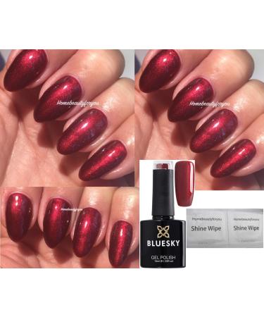 Bluesky Gel Nail Polish Red Crimson Sash Red Crimson Tide 80585 UV LED Soak Off 10ml