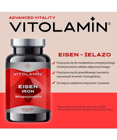 Serra Pamies Laboratories Vitolamin Iron 180 natural tablets contributes to energy metabolism and reduces fatigue and fatigue - Buy Online on GoSupps.com