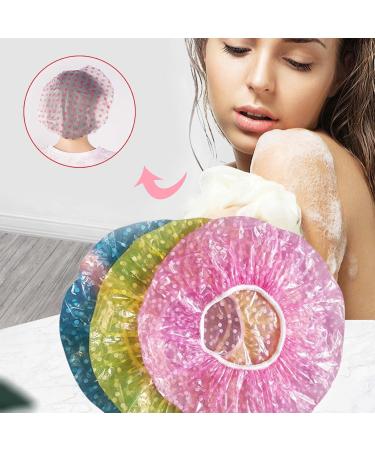 6 Pieces Waterproof Shower Hood - 10.6 Inch Stretch Hair Caps for Women | Protects Hair from Dust & Oil | Ideal for Spa Salon & Home Use - Buy Online on GoSupps.com