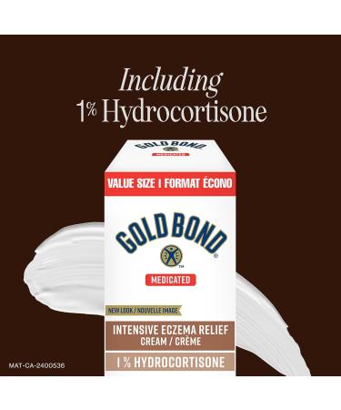 Gold Bond Eczema Relief 1% Hydrocortisone Cream Intensive Formula 5 Moisturizers Maximum Strength Relieves 7 Symptoms Itch Dryness Rashes Redness Roughness Irritation Inflammation 56g 56 g (Pack of 1) - Buy Online on GoSupps.com