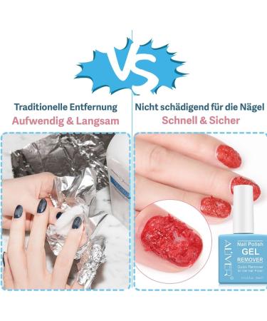  P-Beauty Cosmetic Accessories P-Beauty Acetone-Free Nail Polish Remover | Professional 3-Minute Nail Polish Remover | Remover for Gel Shellac and UV Polish | Nail Polish Remover | Fast Removal - Buy Online on GoSupps.com