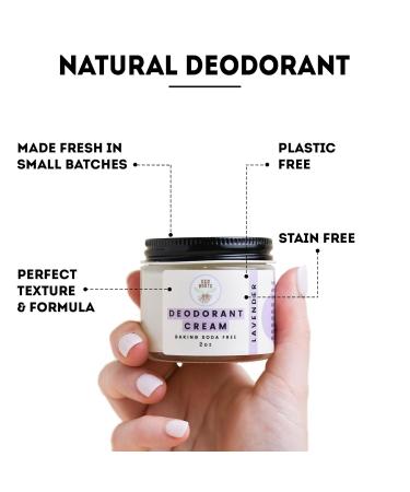 ECO ROOTS Natural Deodorant | Organic Aluminum-Free Vegan Cream for Women & Men | Baking Soda-Free Lavender Scented Pit Paste for Healthy Body & Private Parts - Buy Online on GoSupps.com