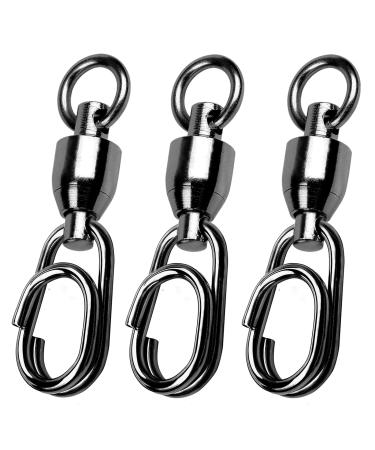 9tong high strength snaps vertebrae salt water ball-bearing fishing vertebrae fresh water stainless steel gap rings fishing 30LBS-156LBS SIZE 6+6 (156lb) 25 PCs