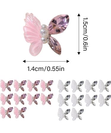 10x/pack Butterfly Shape Nail Charms 3D Charms Decorative Nail Supplies Manicure Accessories  - Buy Online on GoSupps.com