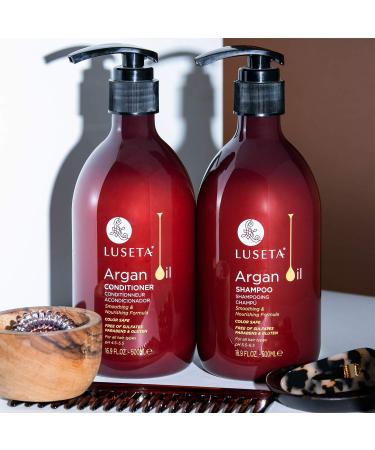 Luseta Sulfate Free Shampoo and Conditioner with Argan Oil - 16.9 Fl. Oz. (Pack of 2) - Buy Online on GoSupps.com