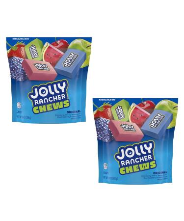 Jolly Rancher Assorted Fruit Chews - Original Flavors - Resealable Bags - Pack of 2-13 oz Bags