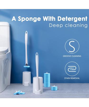 Caoruiy Disposable Toilet Cleaning System Disposable Toilet Flushable Refill Brush Flushable Refills - 48 Refills - Buy Online on GoSupps.com