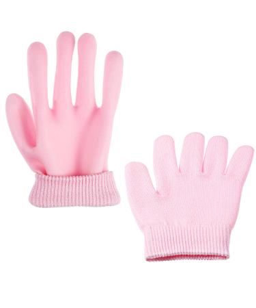 Soft Cotton Gel Moisturizing Spa Gloves & Socks for Cracked Dry Skin - Unisex Pink Rose Solution - Buy Online on GoSupps.com