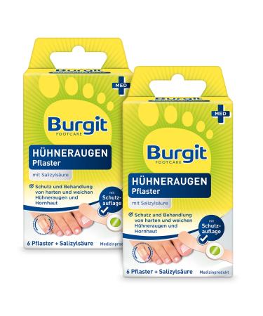 Burgit corn plasters (MP) pack of 2 (2 x 1 piece)