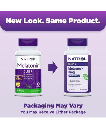 Natrol Melatonin Time Release 3 mg 100 Tablets - Buy Online on GoSupps.com