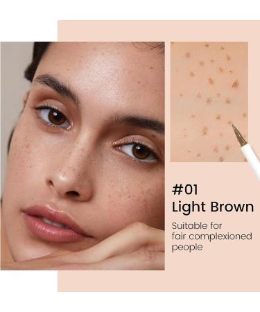 FREEORR 2 Colors Freckle Pen - Dark Brown+Light Brown | Waterproof Liquid Fake Freckles for Natural and Fast Dry Makeup - Buy Online on GoSupps.com