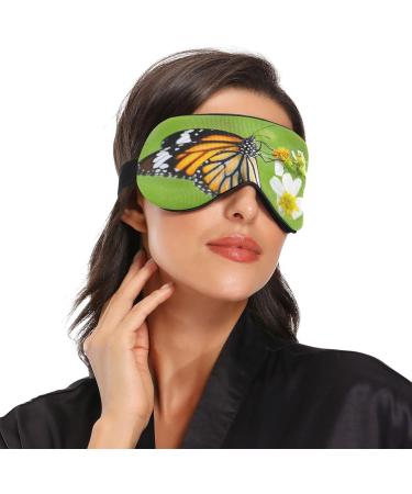 Haskirky Light Blocking Eye Mask | Breathable & Adjustable for Men and Women | Perfect for Travel, Yoga, Meditation | Deep Sleep - Tiger Butterfly Design - Buy Online on GoSupps.com