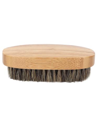 Pocket Mustache and Beard Brush Beard Styling Brushes Soft Bamboo Comfortable Massage Beard Hair Beauty Brush for Men and Women