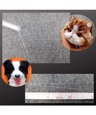 50 White Animal Whiskers for Crafts - Needle Felting Supplies - Buy Online on GoSupps.com
