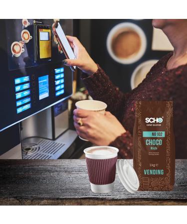 SCHO | Chocolat en Poudre " Choco Rich n 102" | 2x1kg de Poudre Soluble pour Boisson Instantan e Chocolat 1 kg (Lot de 2) - Buy Online on GoSupps.com