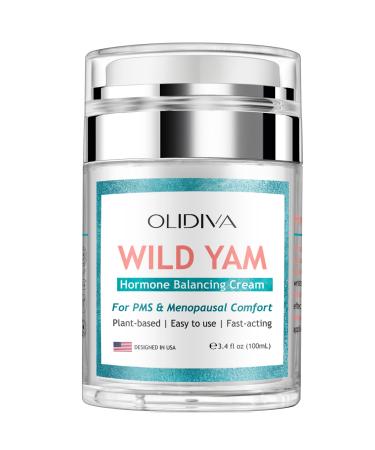 Wild Yam Cream for Hormone Balance | Dr. Barbara O'neill Recommended Natural Formula | For PMS & Menopausal Comfort | Day & Night Cream for Hot Flashes & Night Sweats (3.4 oz)