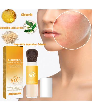 1PCS Sunscreen Setting Powder SPF 50++ Mineral Matte Finish Loose Face Powder Matte Translucent Face Powder for All Skin Oil Control Natural Matte Finish Lasting Lightweight Breathable (2 pcs) - Buy Online on GoSupps.com