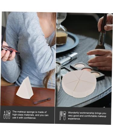 FRCOLOR 6 Sets Triangular Sponge Puff Fan-Shaped Makeup Sponge Makeup Applicator Makeup Sponge Latex Sponge Puff Mixer White Miss Emulsion Sector Dry Touch - Buy Online on GoSupps.com