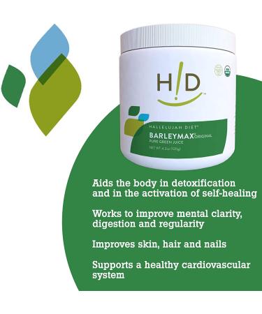 Organic BarleyMax - Barley & Alfalfa Grass Juice Powder 4.2oz (60 Servings) - Buy Online on GoSupps.com