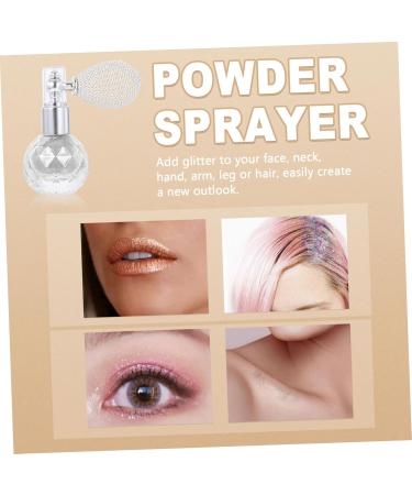 Balacoo 1pc Body Air Bag Powder Bottle Sprayer Hair Powder Spray Powder Glitter Sprayer Sequins Blush Bride Silver medium - Buy Online on GoSupps.com
