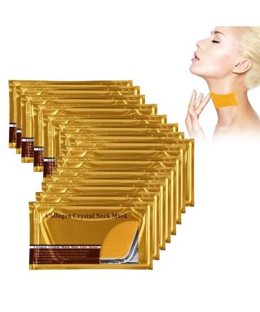 15 pieces anti -wrinkle Neck Pad collagen neck mask anti fold pad patch skin white white.