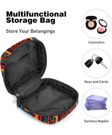 Womens Bonds Storage Pockets Stillpad Waller - Bohemia Flower Geometry Pattern Period Kit Bag | Portable Feminine Product for Women & Girls - Buy Online on GoSupps.com