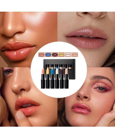 Halloween Lipsticks Goth Lipstick 6 Pieces Bold Intensity Smudge Proof Compact Design Soft Matte Lightweight Skin Safe Makeup Set for Travel Carnival Masquerade Ball Music Festival 4.2 g - Buy Online on GoSupps.com